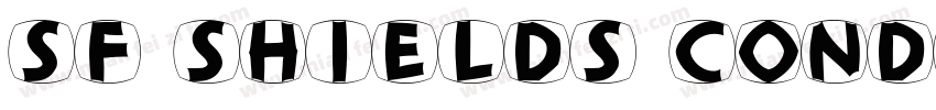 SF Shields Condensed Bold字体转换